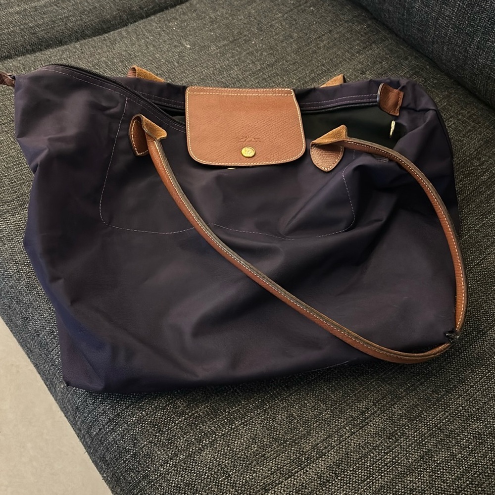 Purple large long champ bag used